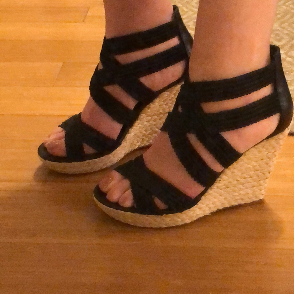 Jessica Simpson Espadrilles Black (Sz 6)